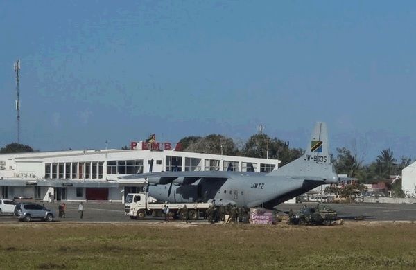 SADC Troops In Mozambique: Tanzanian Cargo Plane (a Yaklov Y8) Landed In Cabo Delgado On Sunday To Unload Vehicles and Other Military Equipment