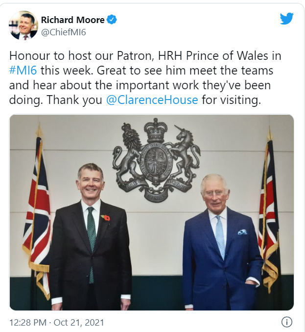 Prince Charles Visits UK Secret Intelligence Service aka MI6