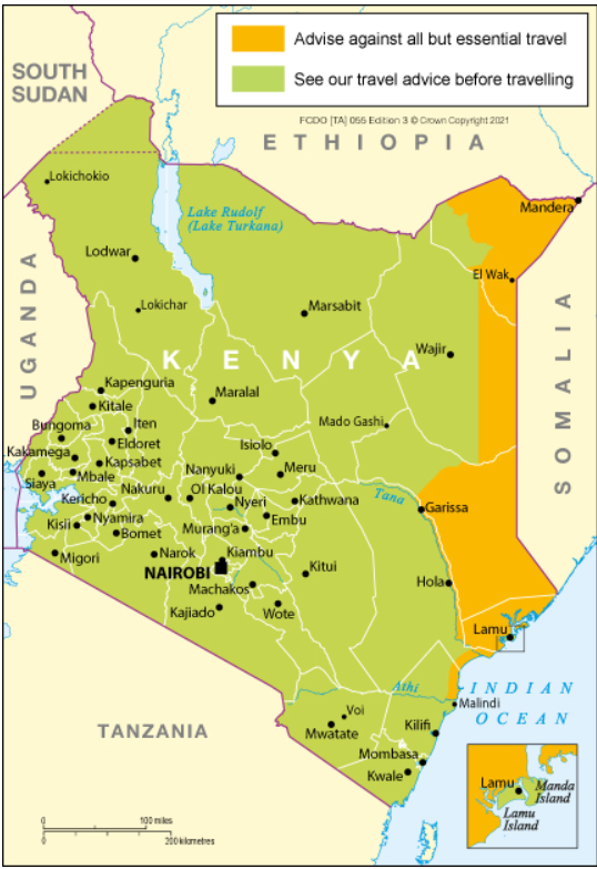 Kenya: UK Issues Travel Advisory Against Travelling to Lamu, Mandera and Garissa Counties over Al-Shaabab Attacks